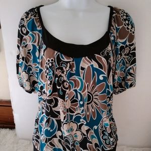 Heart Soul Pattern blouse size medium